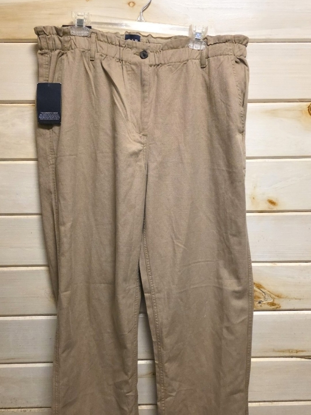 GAP Women's XL Elastic Waist Chinos - Khaki/Tan